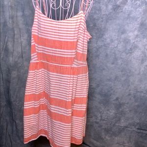 Old Navy orange striped sundress